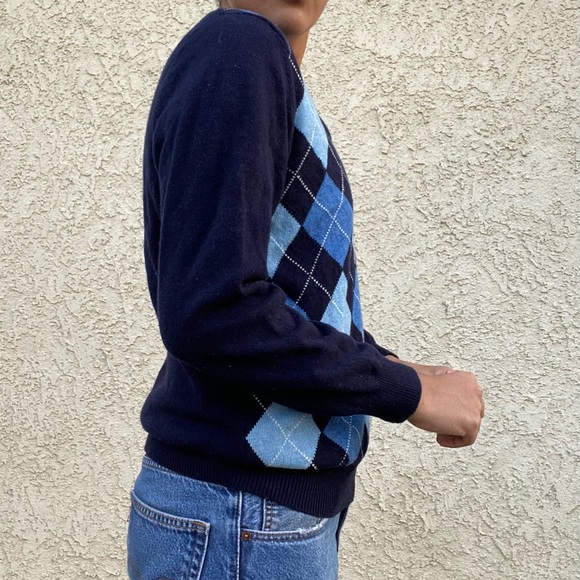 vintage argyle sweater - Picture 5 of 7